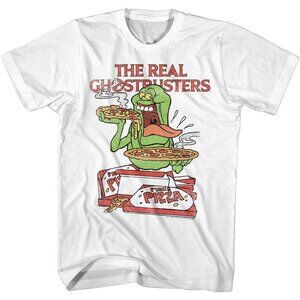 Ghostbusters Slimer  Pizza Meme Funny Fan Gift Graphic Retro T-Shirt 79